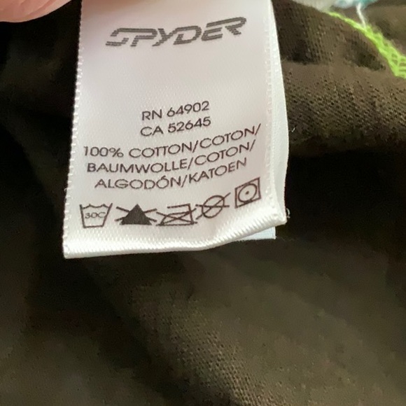 Spyder SLUB ATHLETIC TOP - Brown/Aqua - Picture 11 of 12